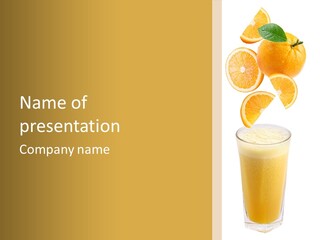 Juice Health Vegetarian PowerPoint Template