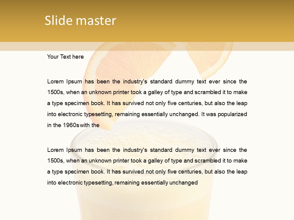 Juice Health Vegetarian PowerPoint Template