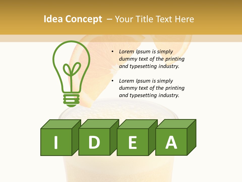 Juice Health Vegetarian PowerPoint Template