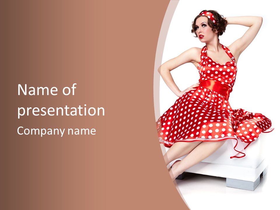 Make Up Professional Pose PowerPoint Template