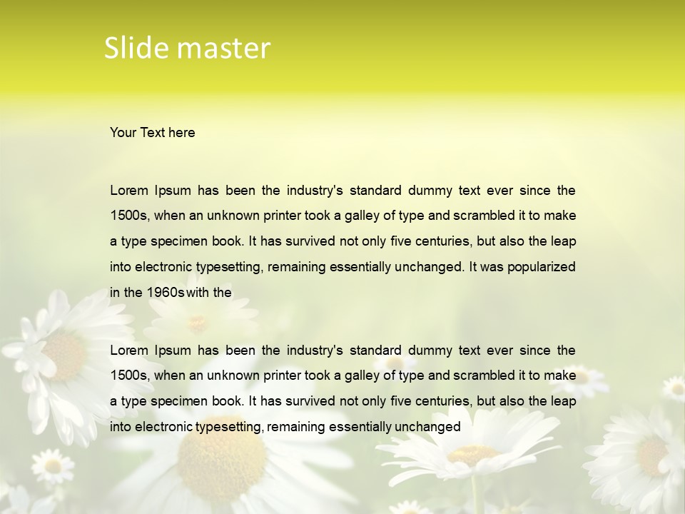 Close Up Medicine Bloom PowerPoint Template