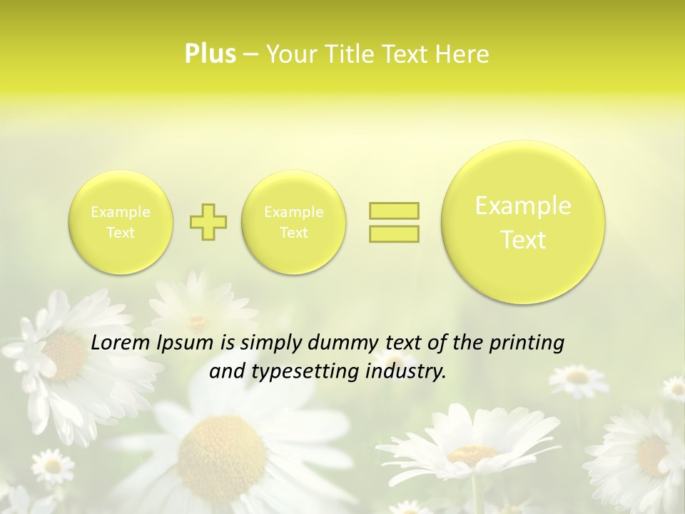 Close Up Medicine Bloom PowerPoint Template
