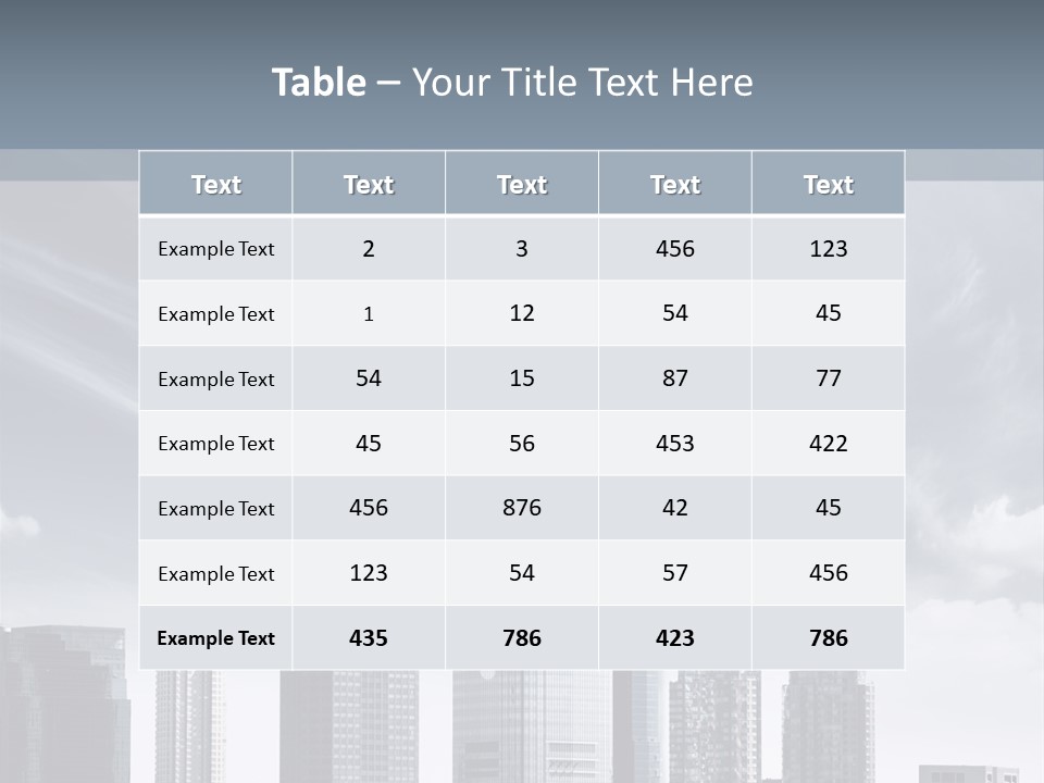 Cold Architecture Built PowerPoint Template