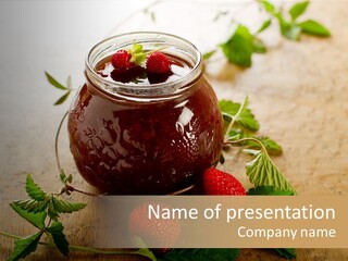 Strawberry Snack Diet PowerPoint Template