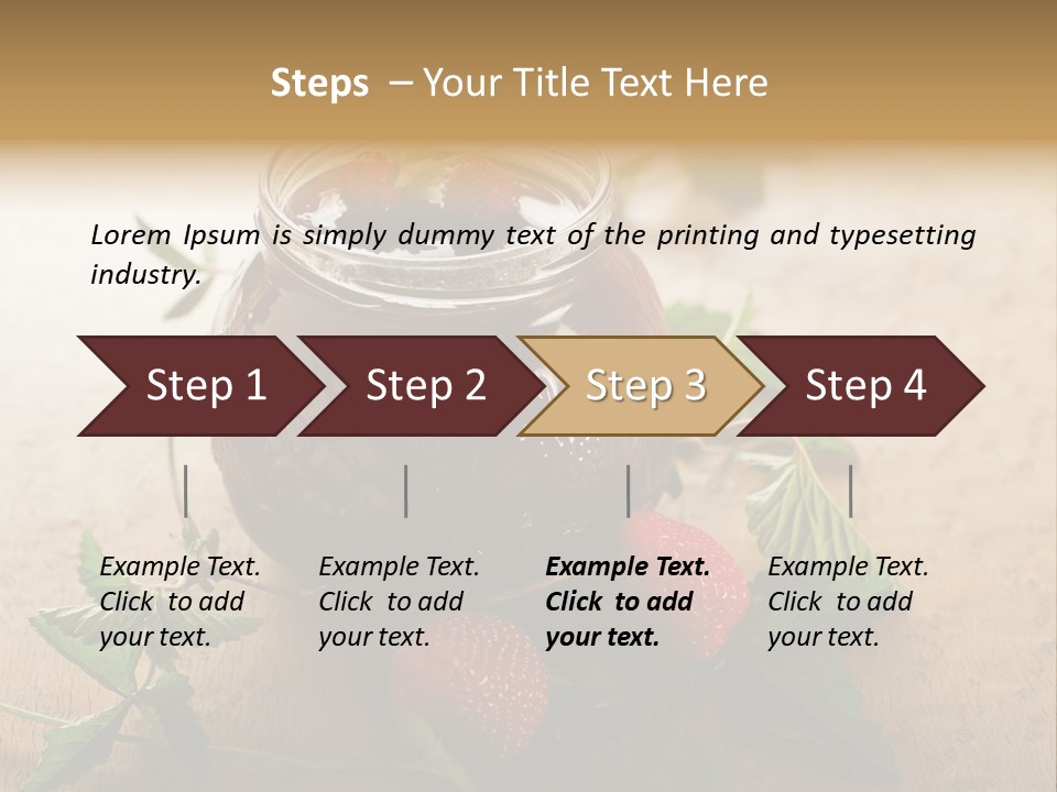 Strawberry Snack Diet PowerPoint Template
