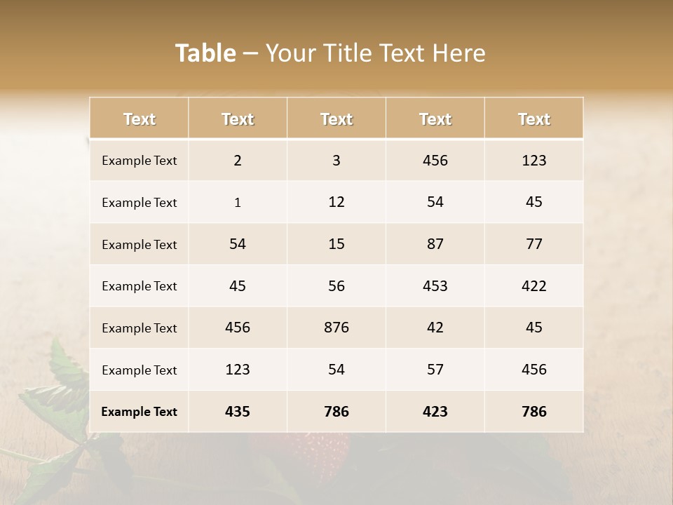 Strawberry Snack Diet PowerPoint Template