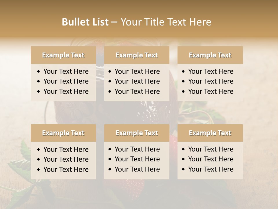 Strawberry Snack Diet PowerPoint Template