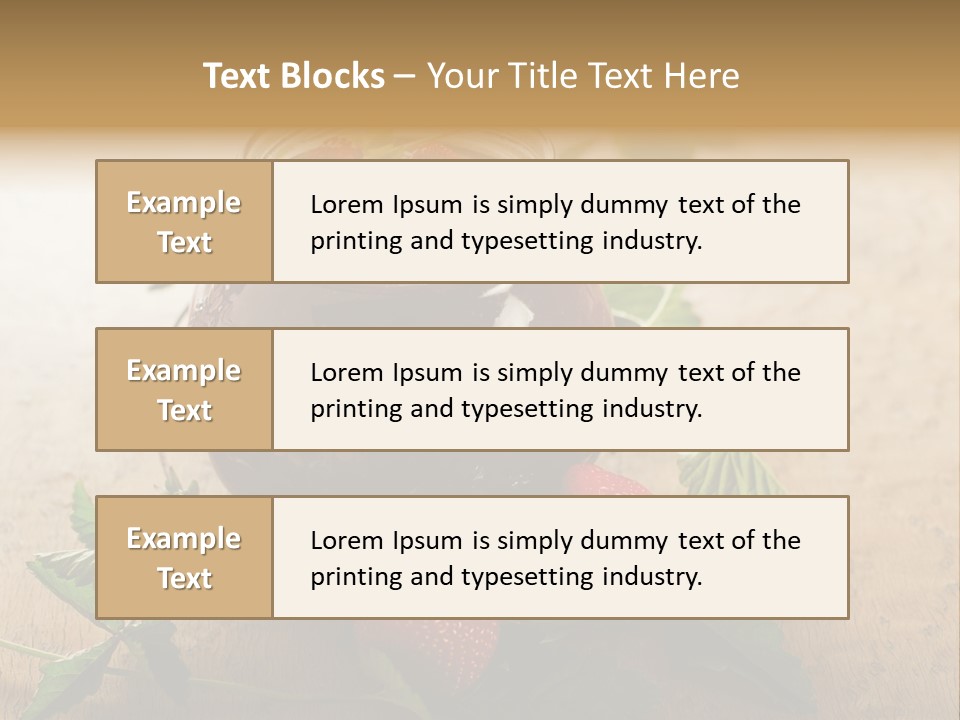 Strawberry Snack Diet PowerPoint Template