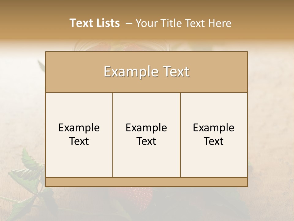 Strawberry Snack Diet PowerPoint Template