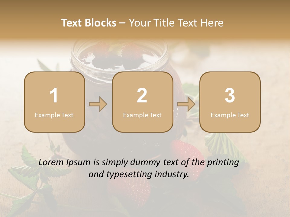 Strawberry Snack Diet PowerPoint Template