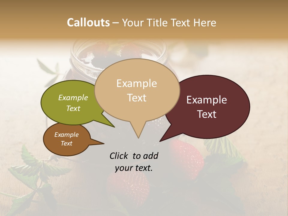 Strawberry Snack Diet PowerPoint Template