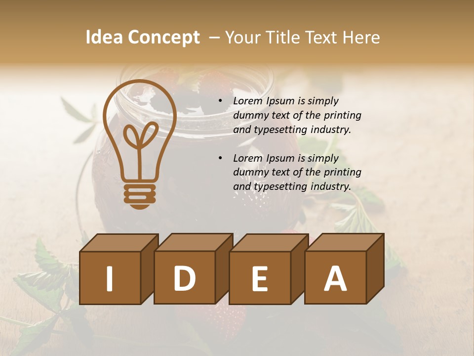 Strawberry Snack Diet PowerPoint Template