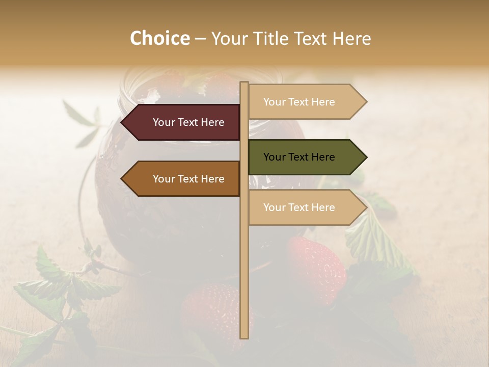 Strawberry Snack Diet PowerPoint Template