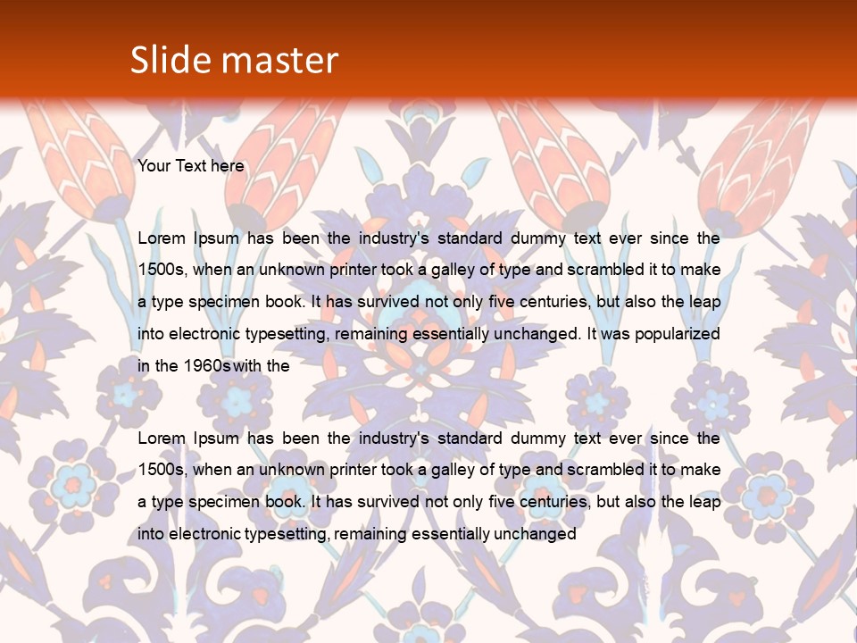 Mosaic China Tile PowerPoint Template