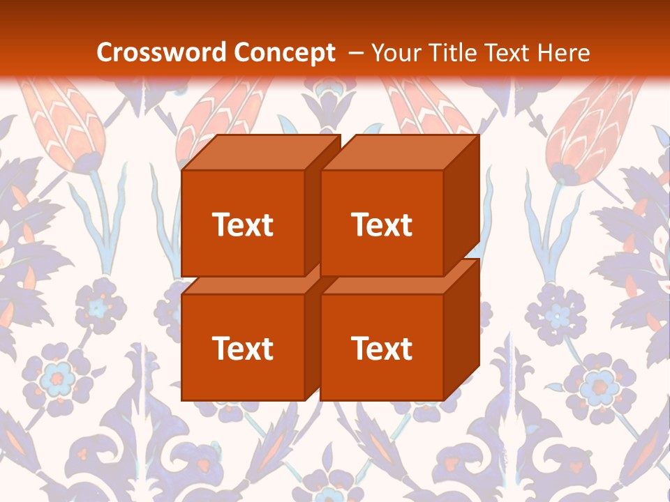 Mosaic China Tile PowerPoint Template
