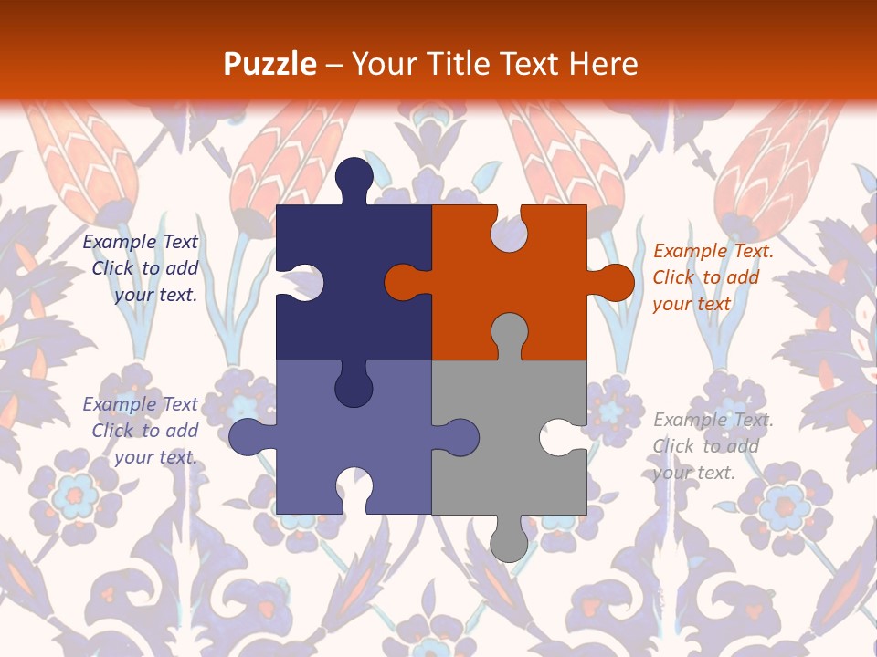 Mosaic China Tile PowerPoint Template