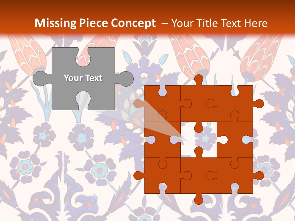 Mosaic China Tile PowerPoint Template