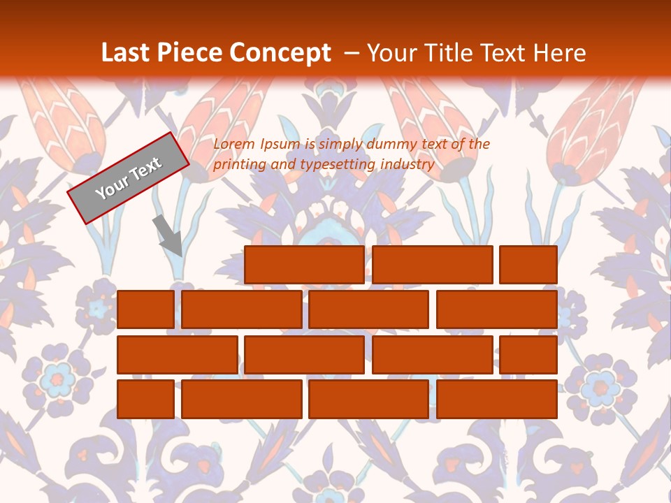 Mosaic China Tile PowerPoint Template