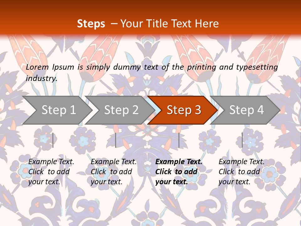 Mosaic China Tile PowerPoint Template