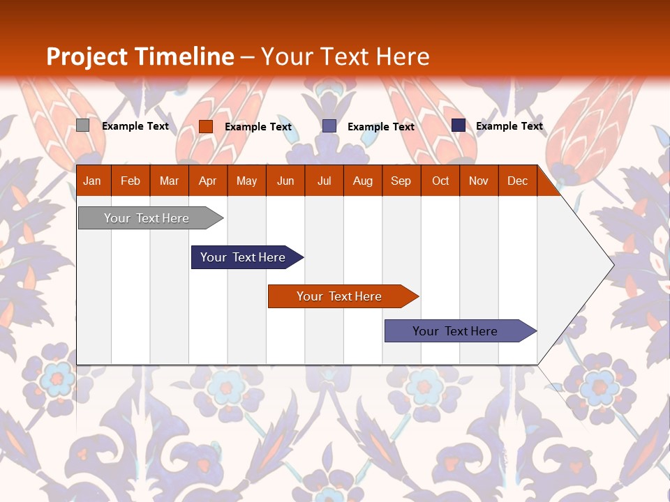 Mosaic China Tile PowerPoint Template