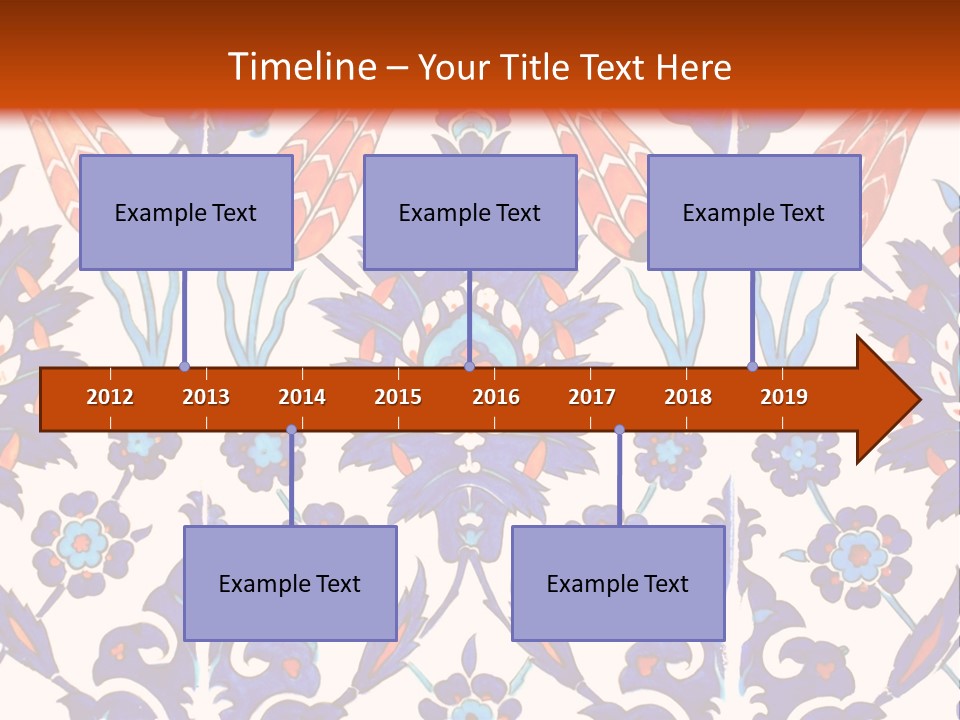 Mosaic China Tile PowerPoint Template
