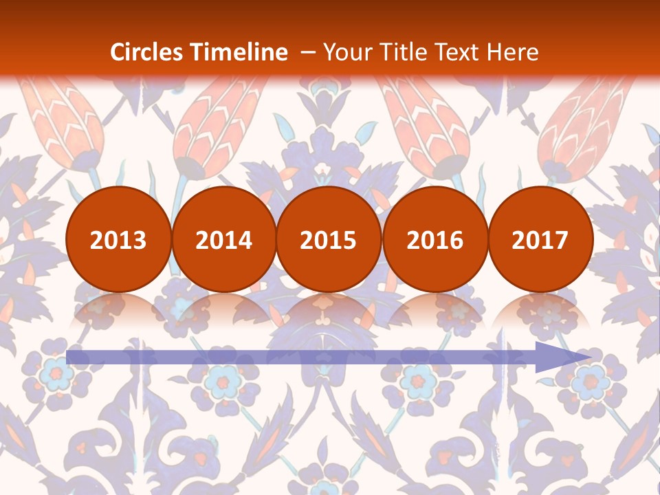 Mosaic China Tile PowerPoint Template