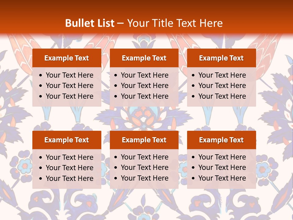 Mosaic China Tile PowerPoint Template