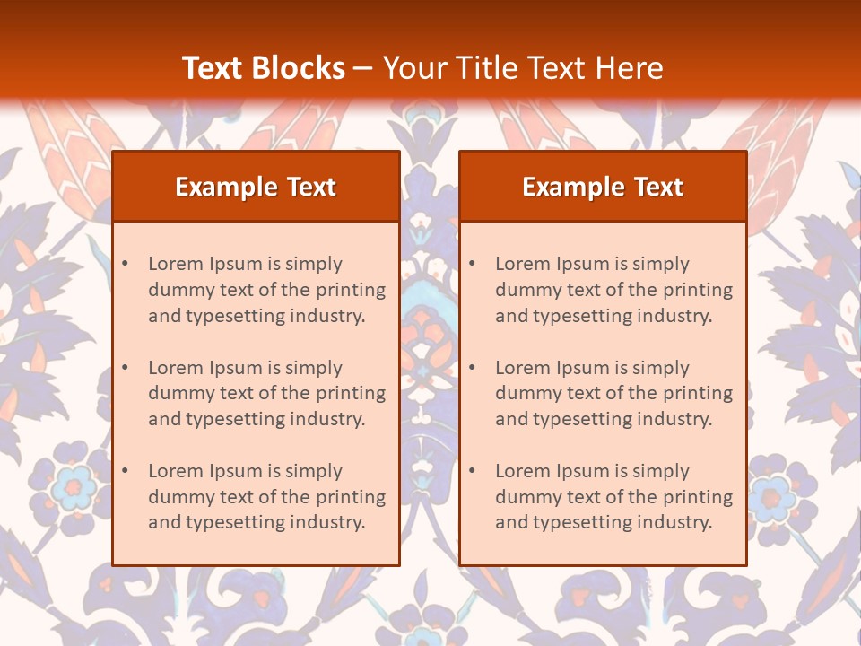 Mosaic China Tile PowerPoint Template