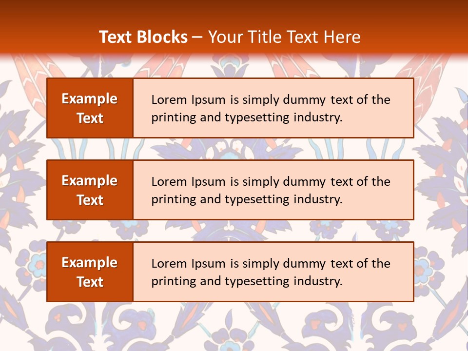 Mosaic China Tile PowerPoint Template