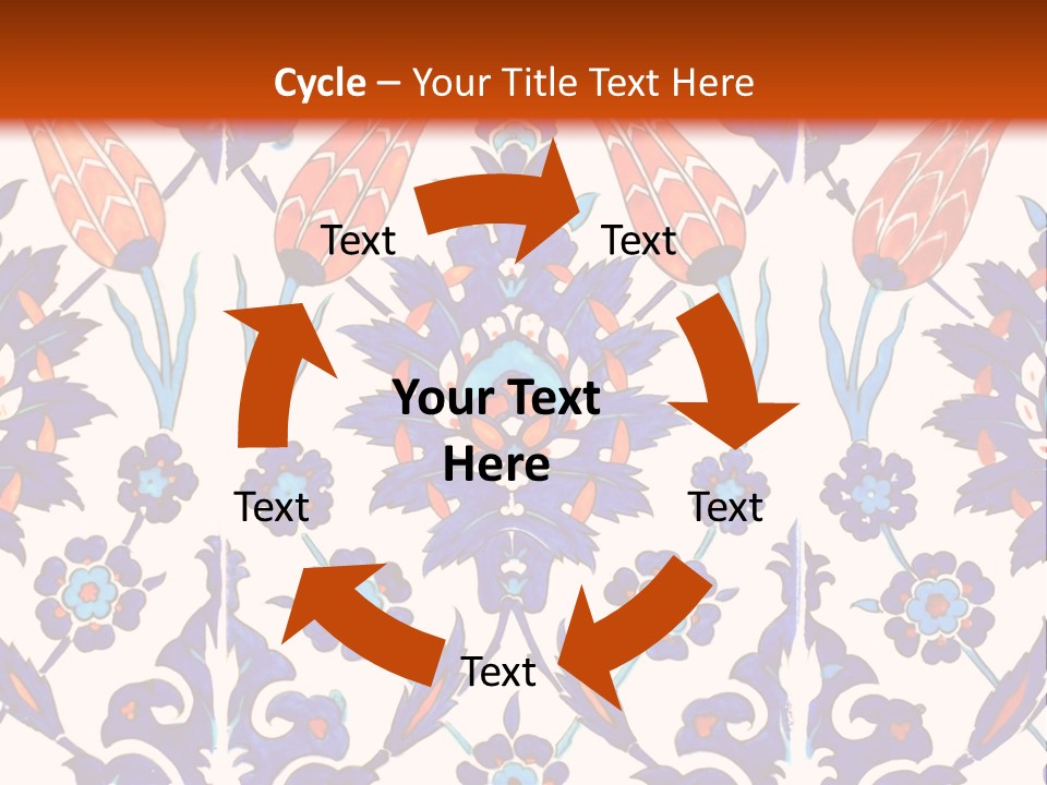 Mosaic China Tile PowerPoint Template