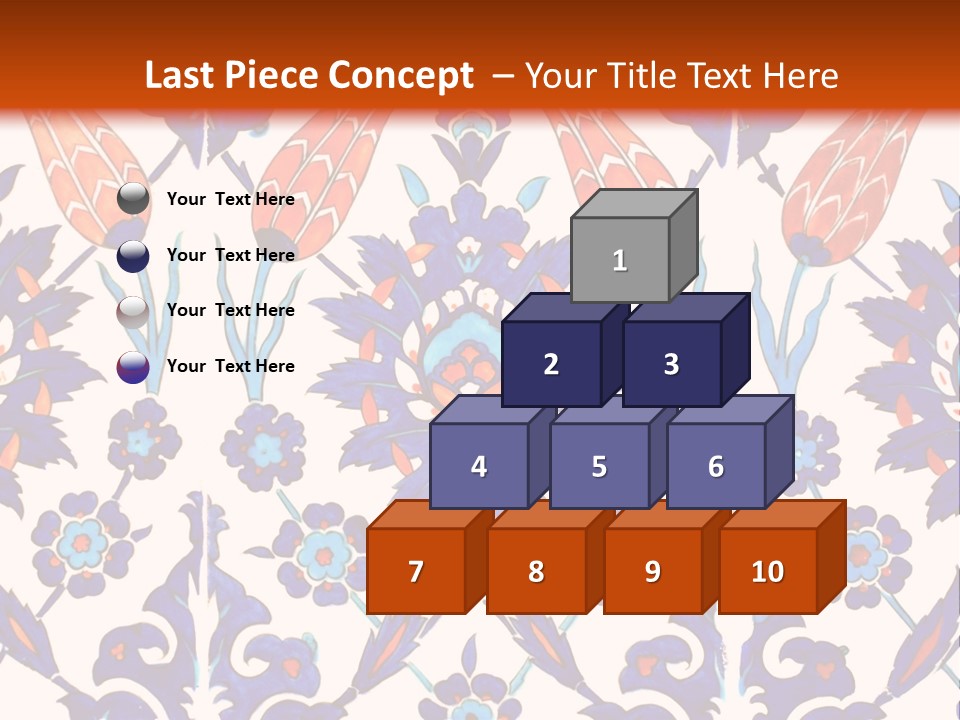 Mosaic China Tile PowerPoint Template