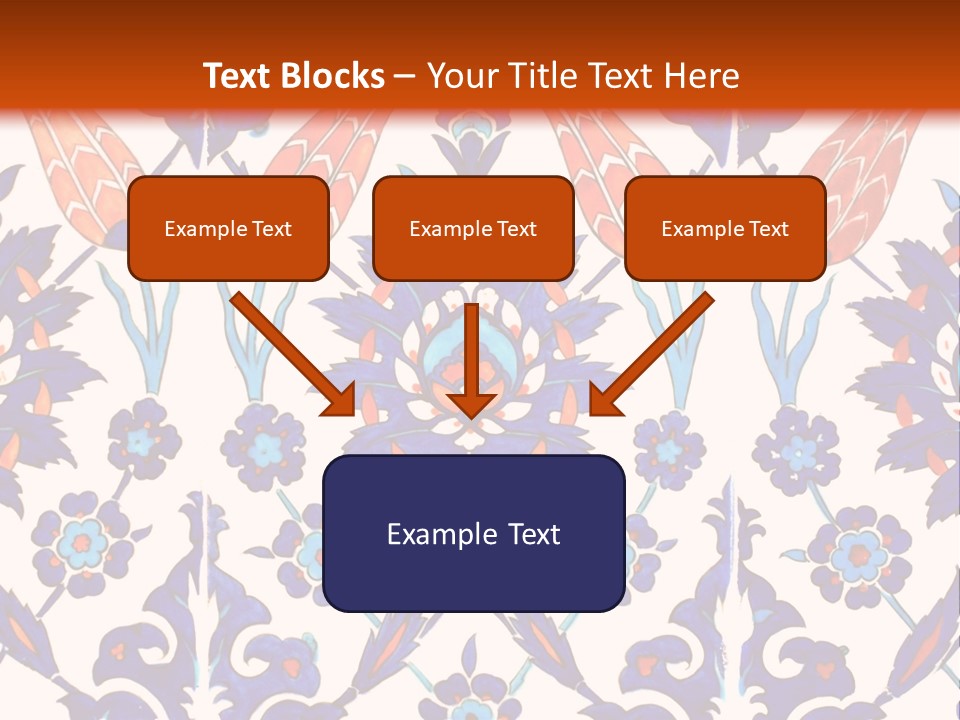 Mosaic China Tile PowerPoint Template
