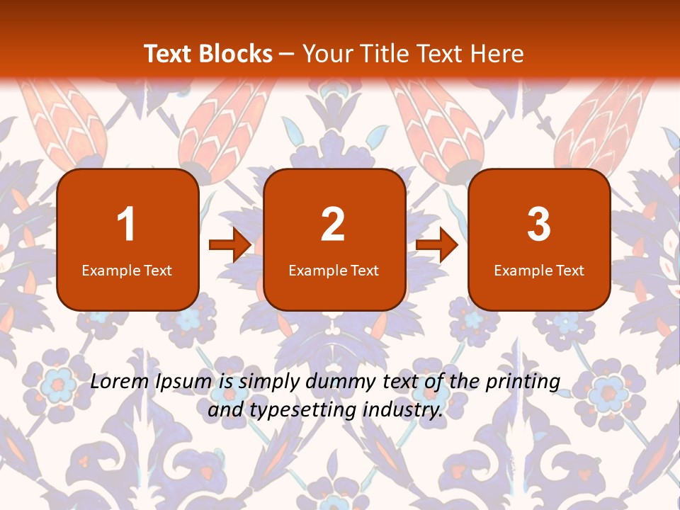 Mosaic China Tile PowerPoint Template