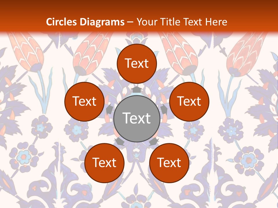 Mosaic China Tile PowerPoint Template