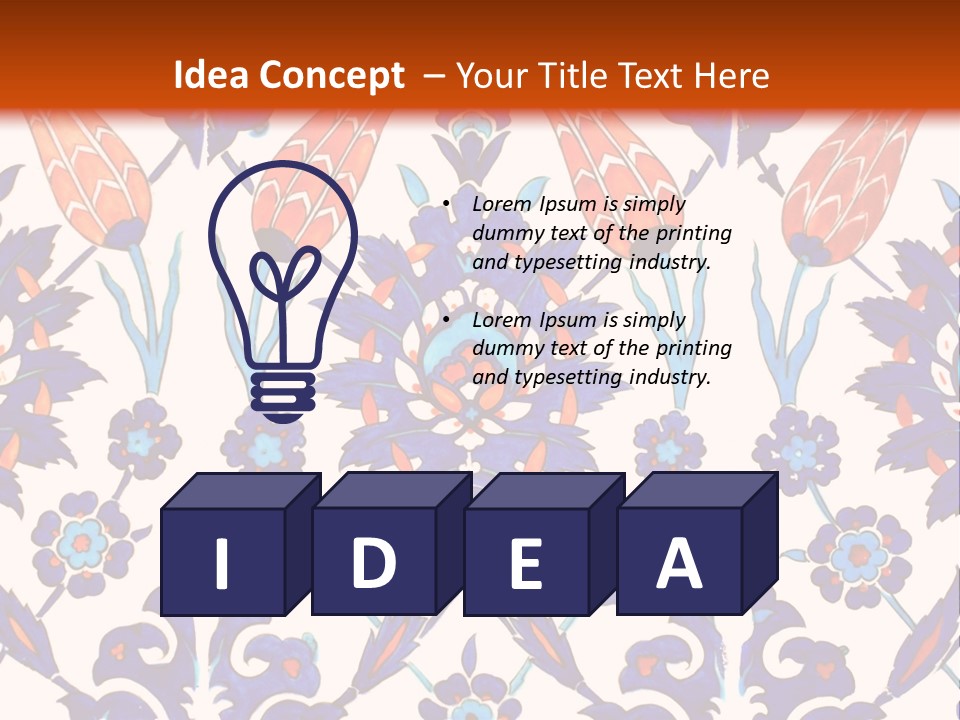 Mosaic China Tile PowerPoint Template