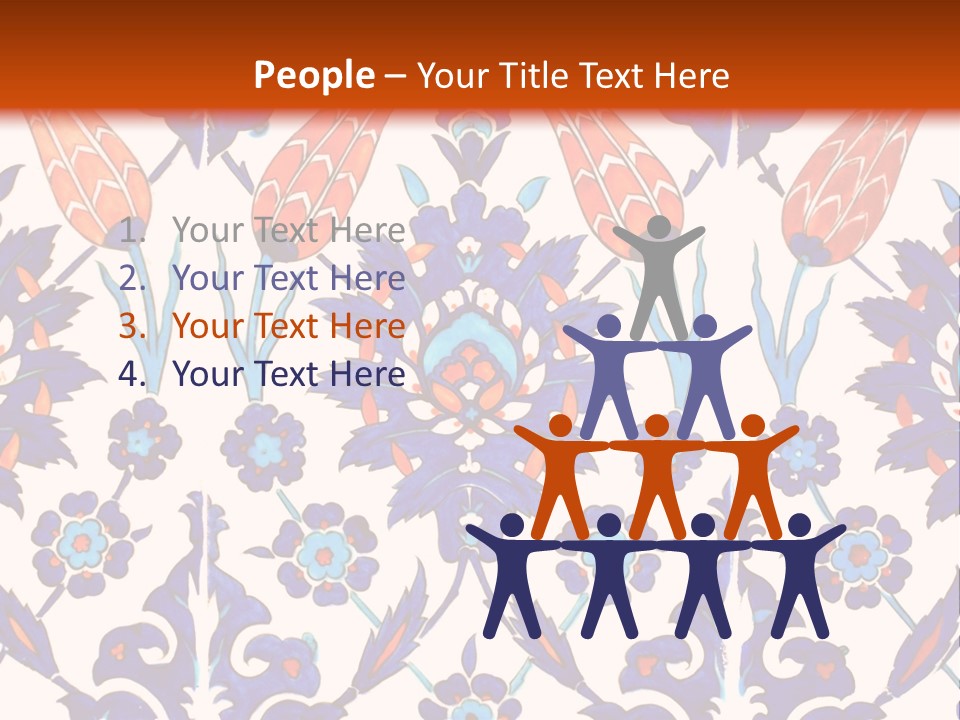 Mosaic China Tile PowerPoint Template