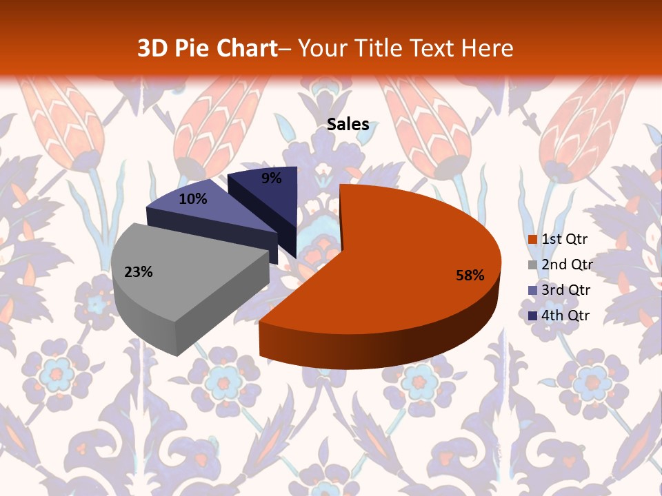 Mosaic China Tile PowerPoint Template