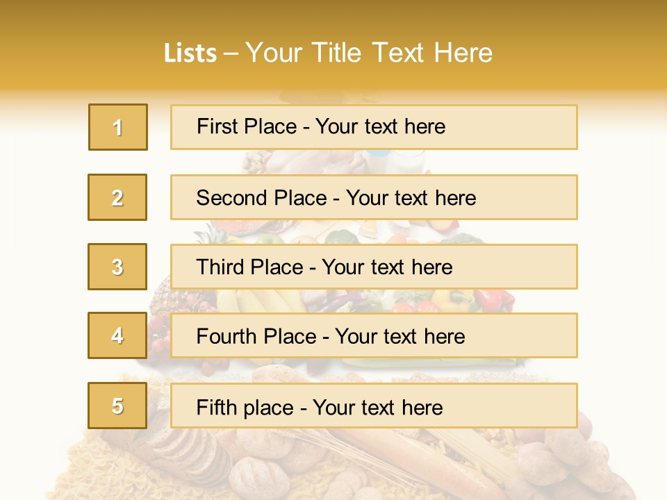 Vegetable Grain Isolated PowerPoint Template
