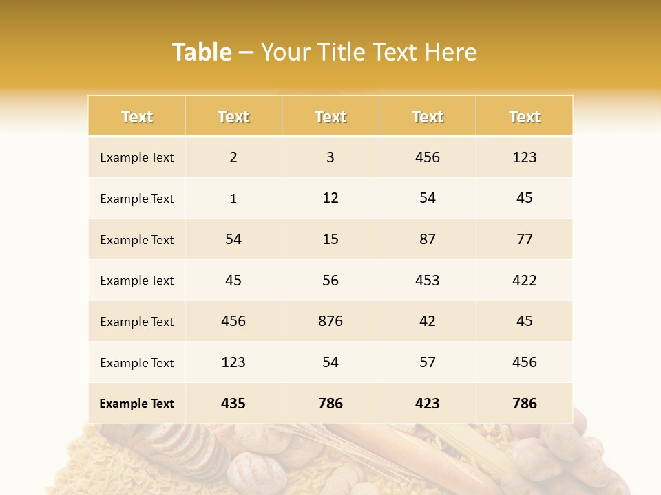 Vegetable Grain Isolated PowerPoint Template