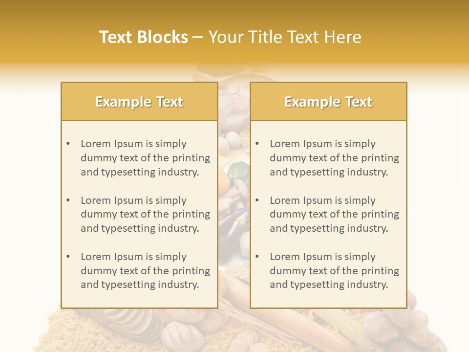 Vegetable Grain Isolated PowerPoint Template