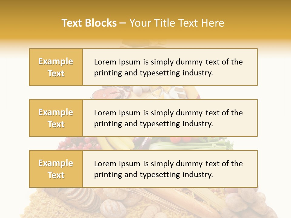 Vegetable Grain Isolated PowerPoint Template