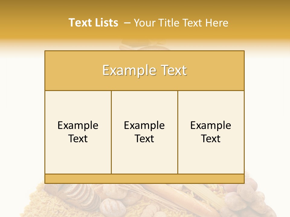 Vegetable Grain Isolated PowerPoint Template