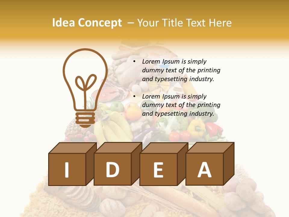 Vegetable Grain Isolated PowerPoint Template