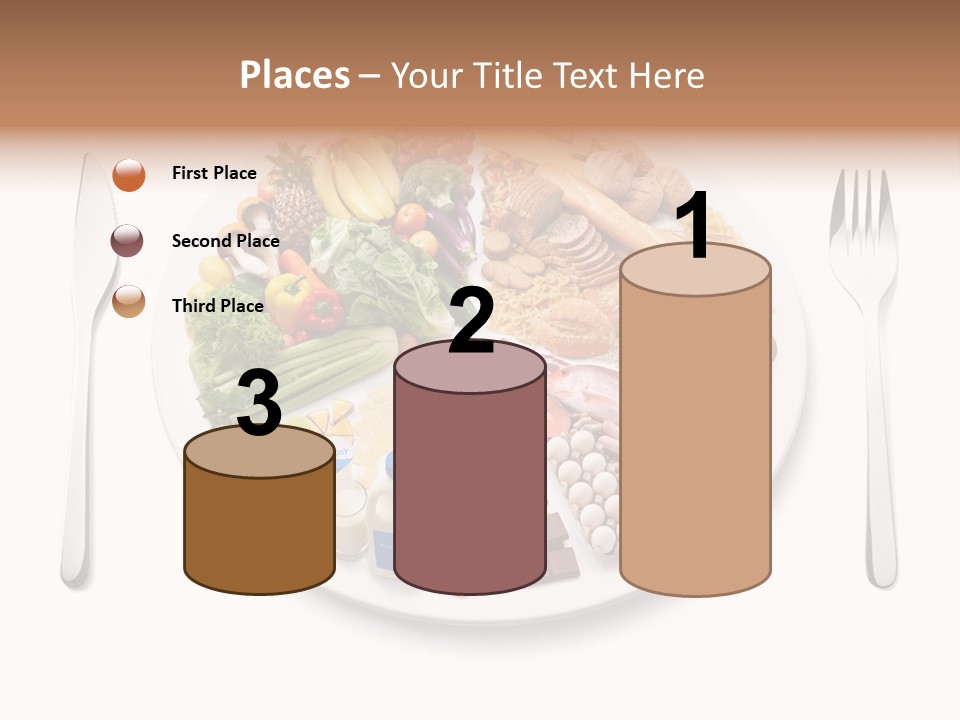 Food Pyramid Plate Poultry PowerPoint Template