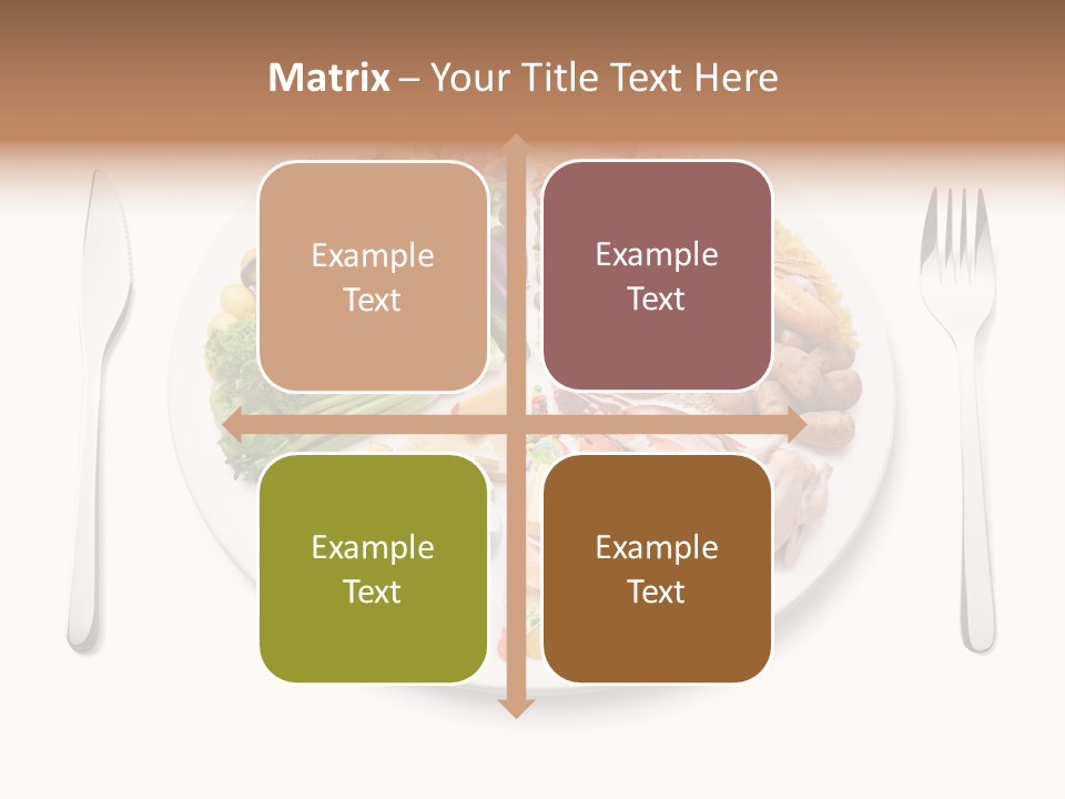 Food Pyramid Plate Poultry PowerPoint Template