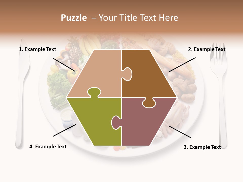 Food Pyramid Plate Poultry PowerPoint Template