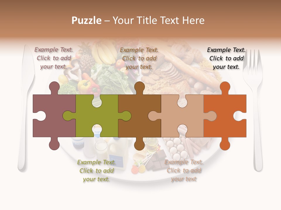 Food Pyramid Plate Poultry PowerPoint Template