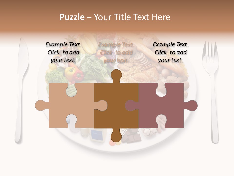 Food Pyramid Plate Poultry PowerPoint Template