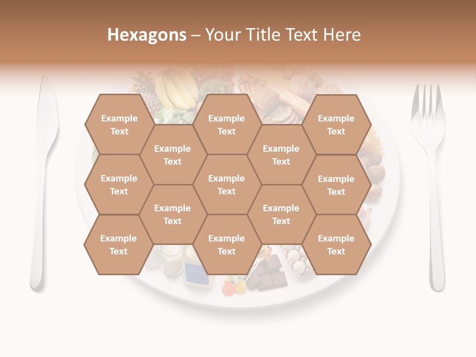Food Pyramid Plate Poultry PowerPoint Template