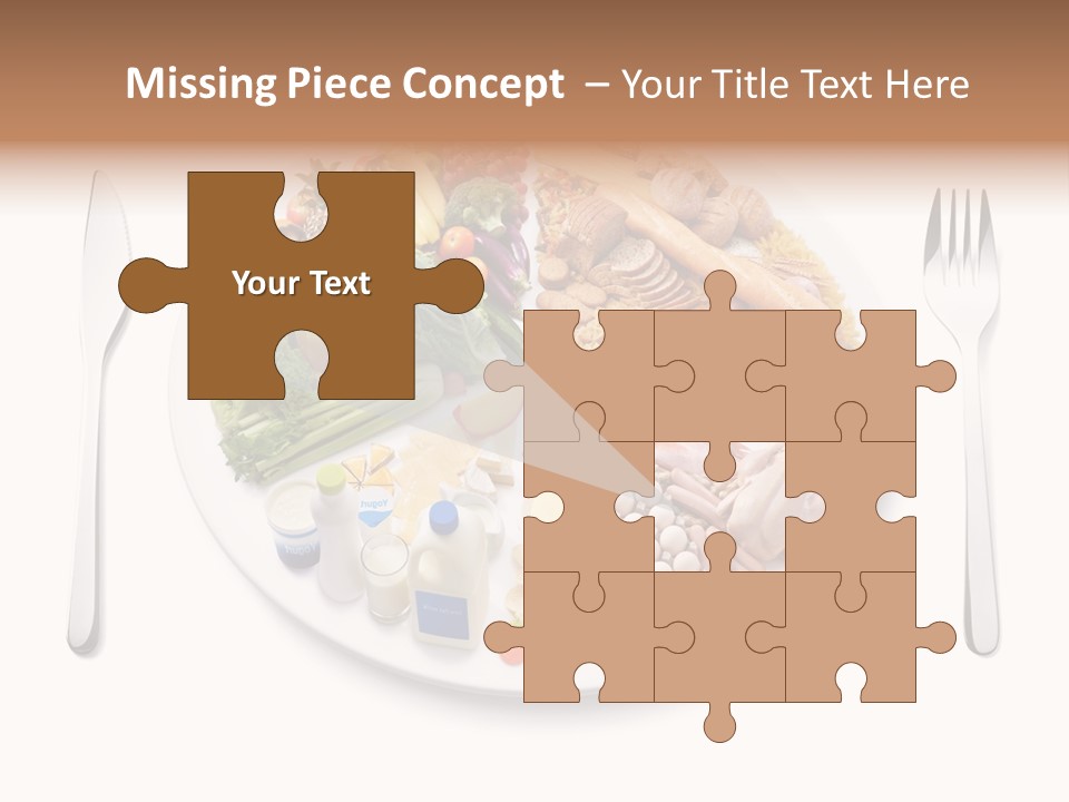 Food Pyramid Plate Poultry PowerPoint Template